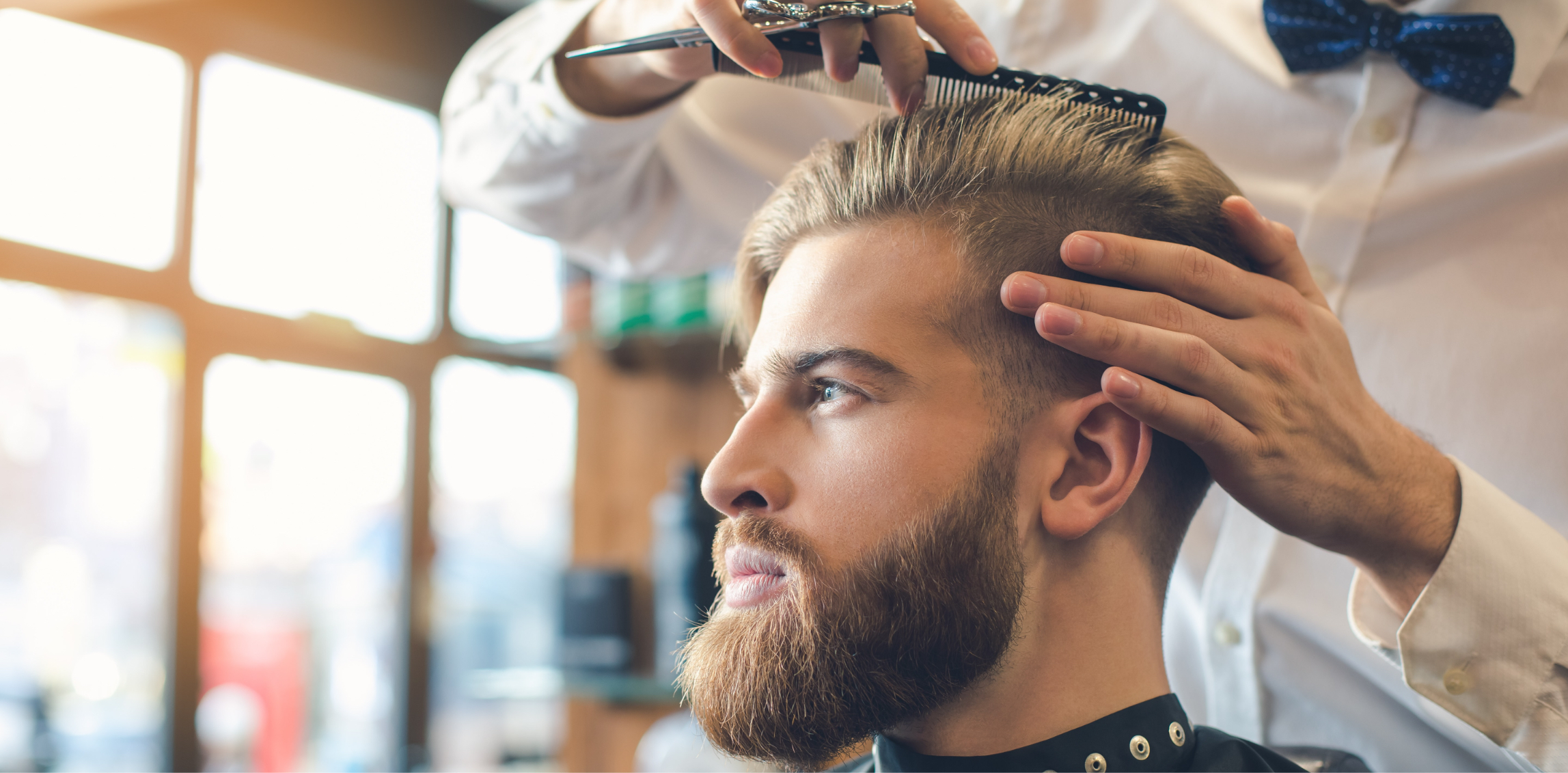 Man at a barber shop